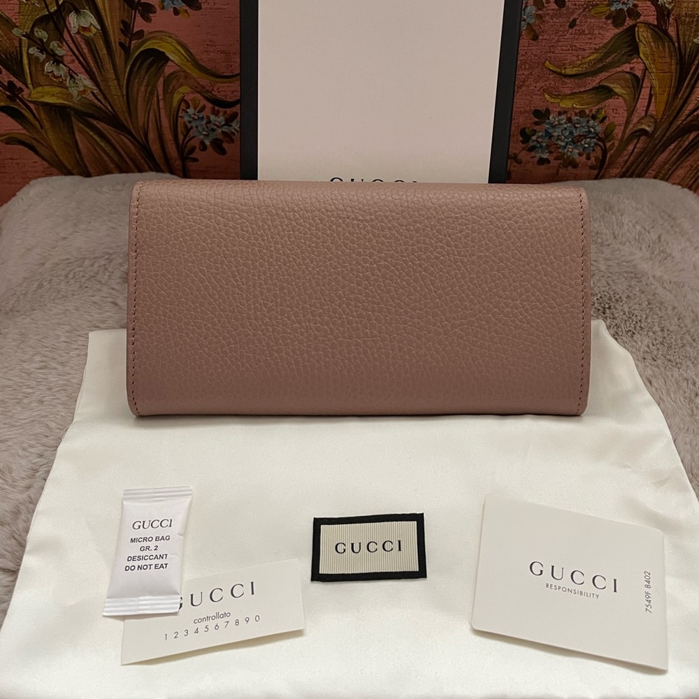 GUCCI Calfskin GG Marmont Continental Wallet - Full Set, Brand New! - Picture 4 of 10